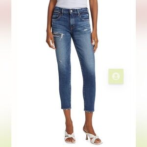 NEW • Moussy • Women’s MV SWILLBURG SKINNY Jeans Distressed Blue 24